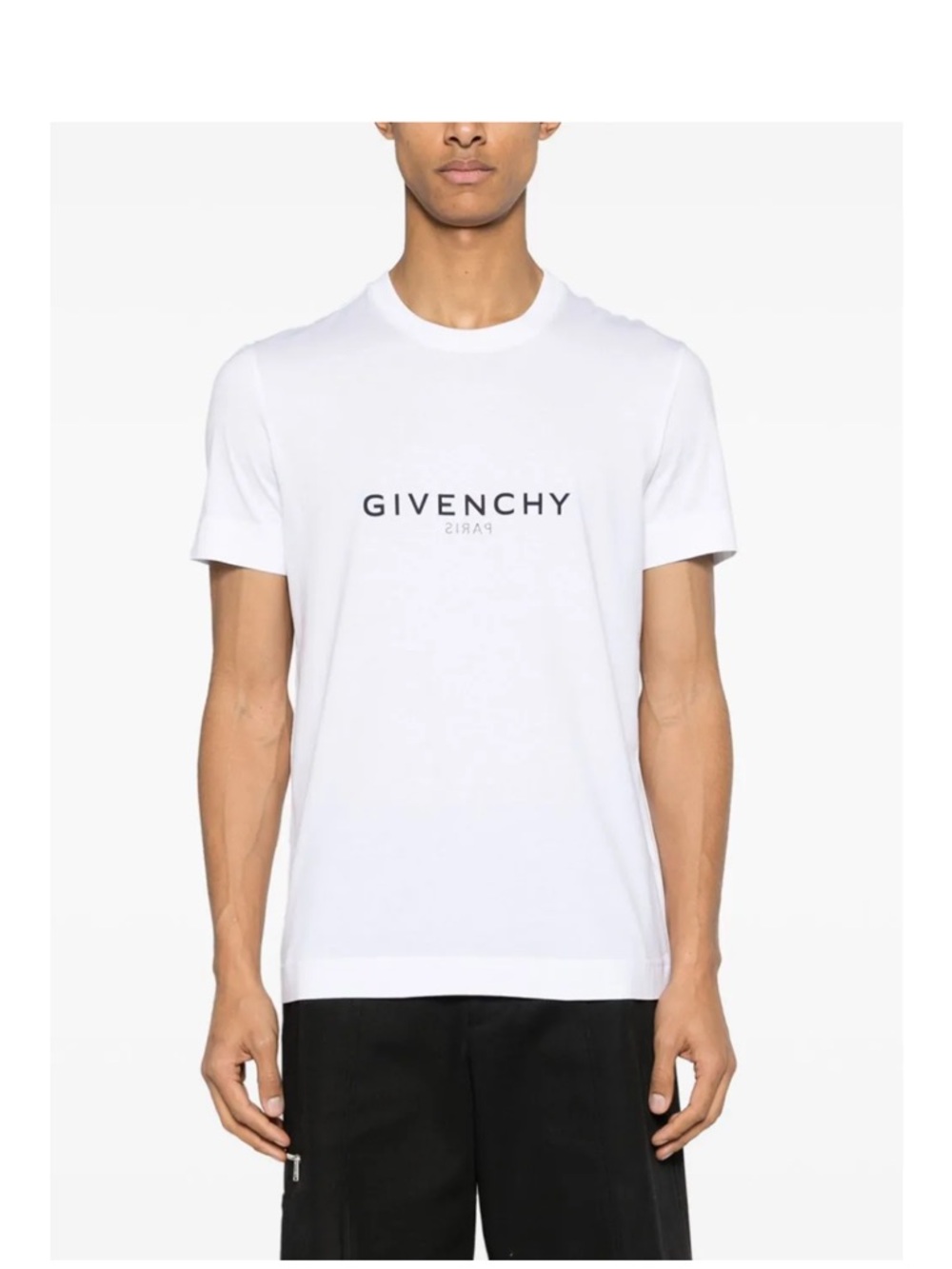 NWT Authentic Givenchy White Short Sleeve Crewneck Tee W/ Black Logo $520 Sz XXL